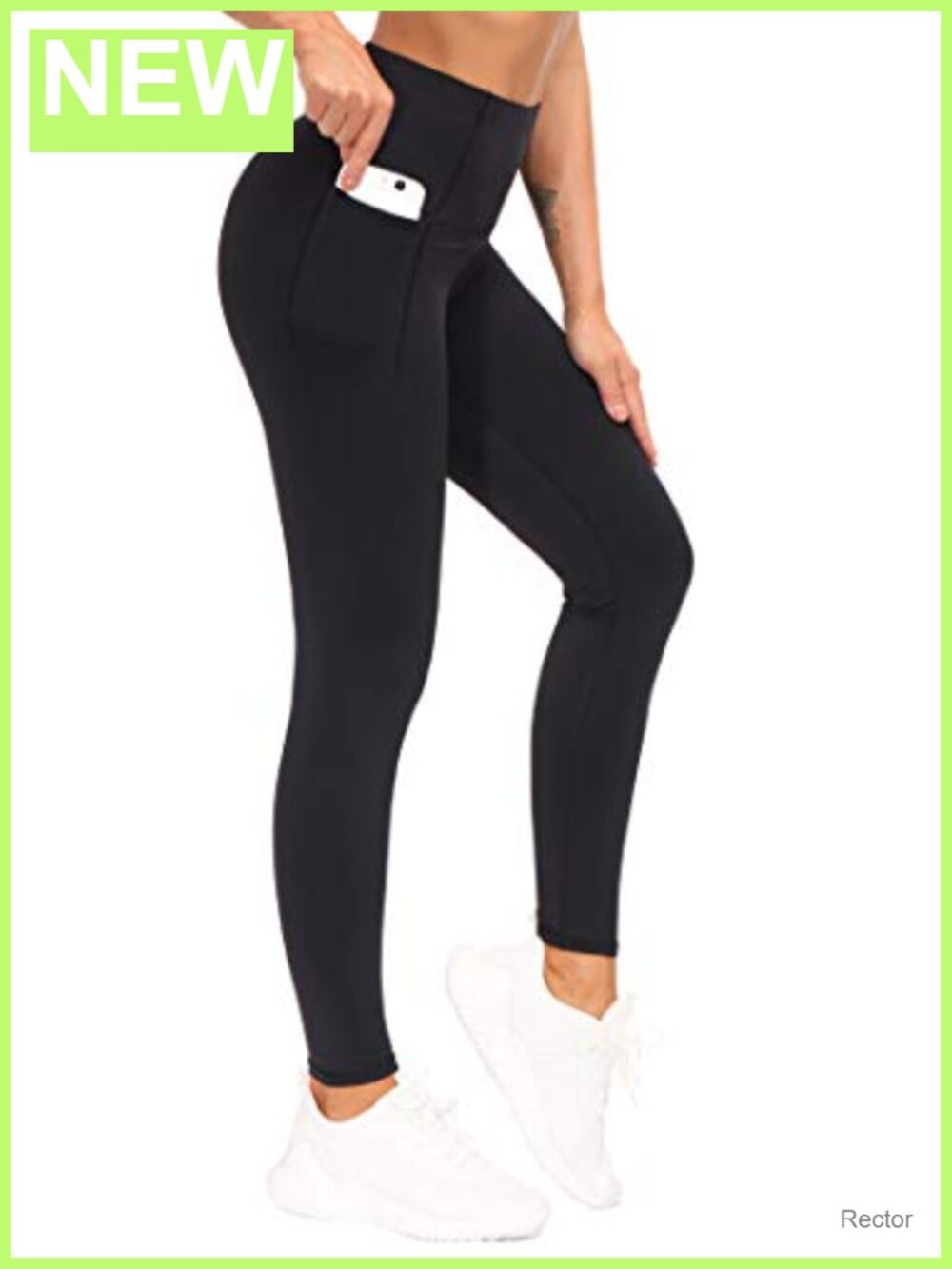 Women Tummy Control Yoga Leggings Full Length Side Pockets High Rise Workout